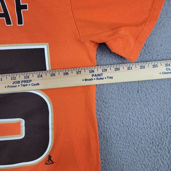 Mighty Ducks Shirt Mens Medium Orange NHL Reebok Ryan Getzlaf Hockey Tee - Picture 8 of 10
